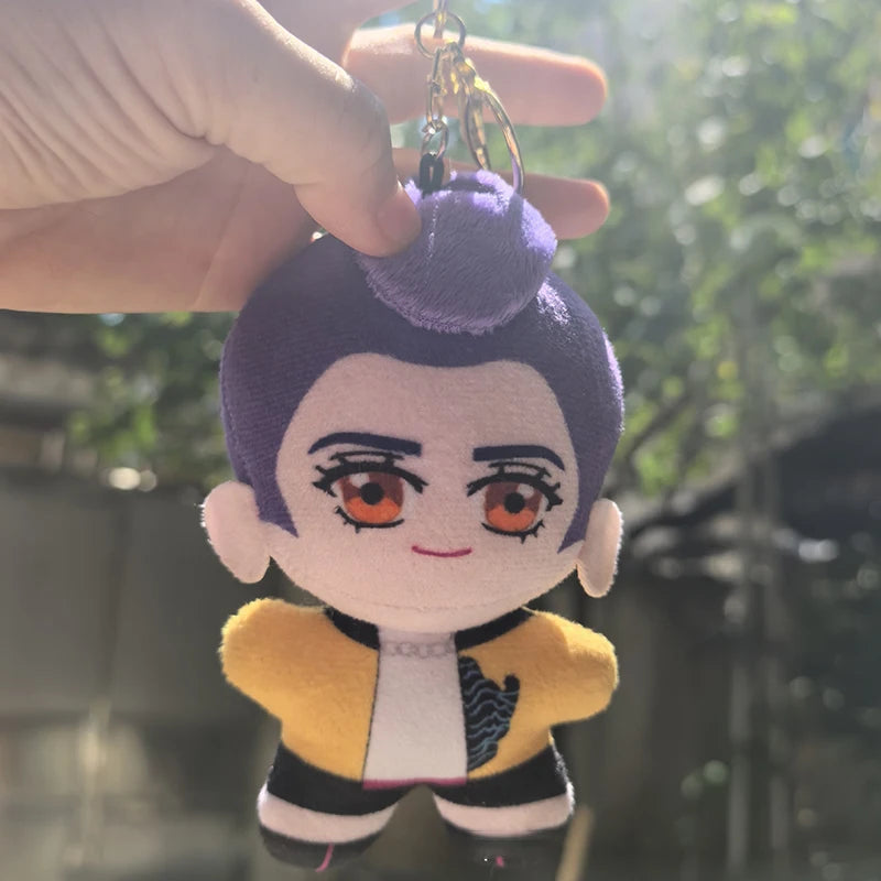 K-pop Demon Hunters Plush Keychain Doll Zoey Rumi Saja Boys K-pop Girl Group Keychain Students Backpack Hanging Pendant Fans Gift