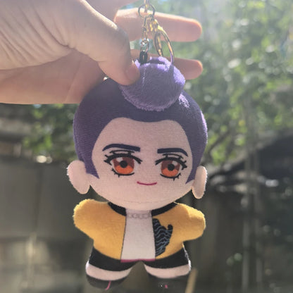 K-pop Demon Hunters Plush Keychain Doll Zoey Rumi Saja Boys K-pop Girl Group Keychain Students Backpack Hanging Pendant Fans Gift