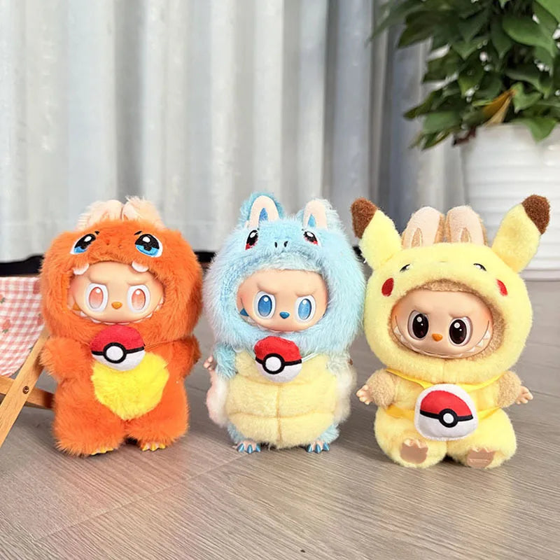 Labubu Ensemble Costume Quatre Styles Pikachu Échelle 1 sur 12