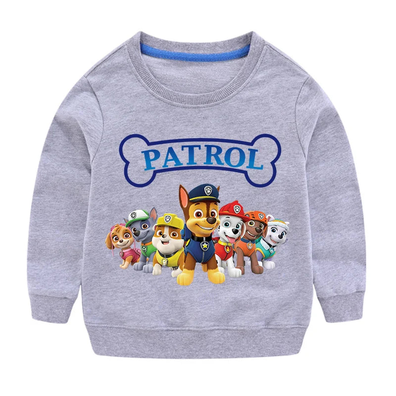 Niedlicher Paw Patrol Hoodie für Sport, Freizeit, mit Paw Patrol-Motiven, Patchwork-Design, Pullover, Herbst, Sportbekleidung, Geburtstagsgeschenk, 2024