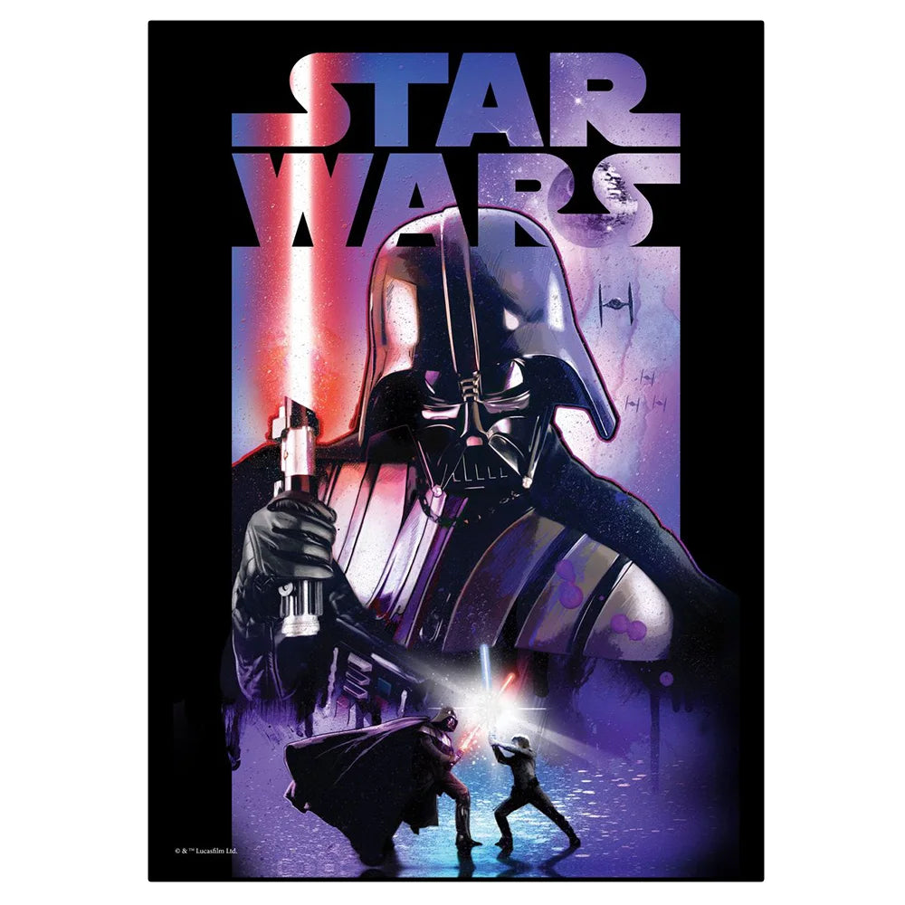 MINISO Poster Star Wars – Toile HD Dark Vador & Yoda, Sans Cadre