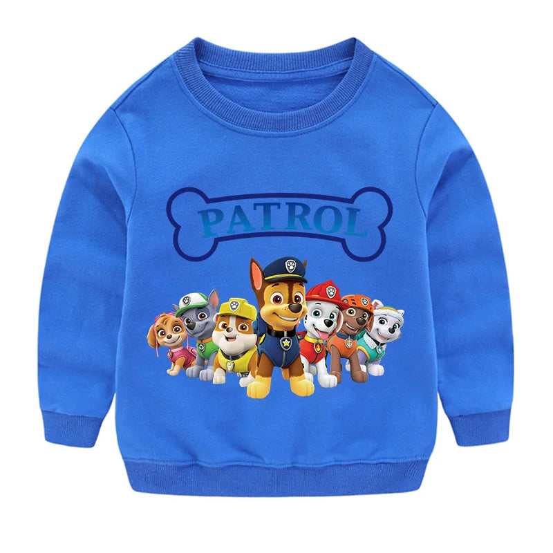 Sweat-shirt à capuche pour Sport, mignon, Paw Patrol, décontracté, dessin animé Paw Patrol, Patchwork, pull, automne, vêtements de Sport, cadeaux d'anniversaire, 2024