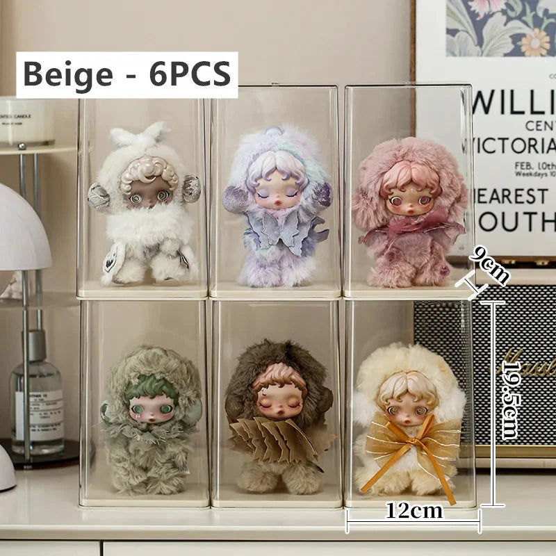 Staubdichte, transparente Acryl-Vitrine