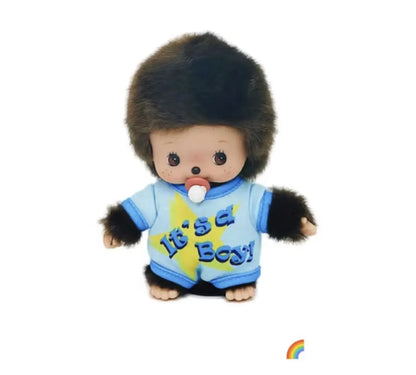 Bandai Monchhichi Baby Porte-Clés Peluche Édition Limitée Garçon Et Fille Collection by Bandai