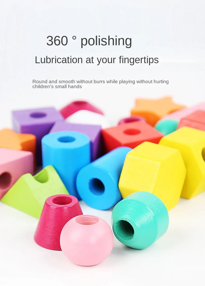 Jeu Montessori Bois Puzzle Couleurs Et Formes Bébé Édition Limitée Élégante Collection Bois Durable by Mon Labubu