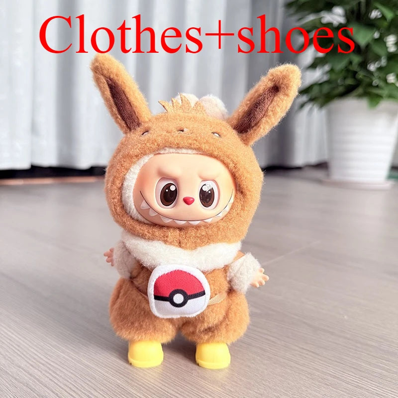 Labubu Ensemble Costume Quatre Styles Pikachu Échelle 1 sur 12