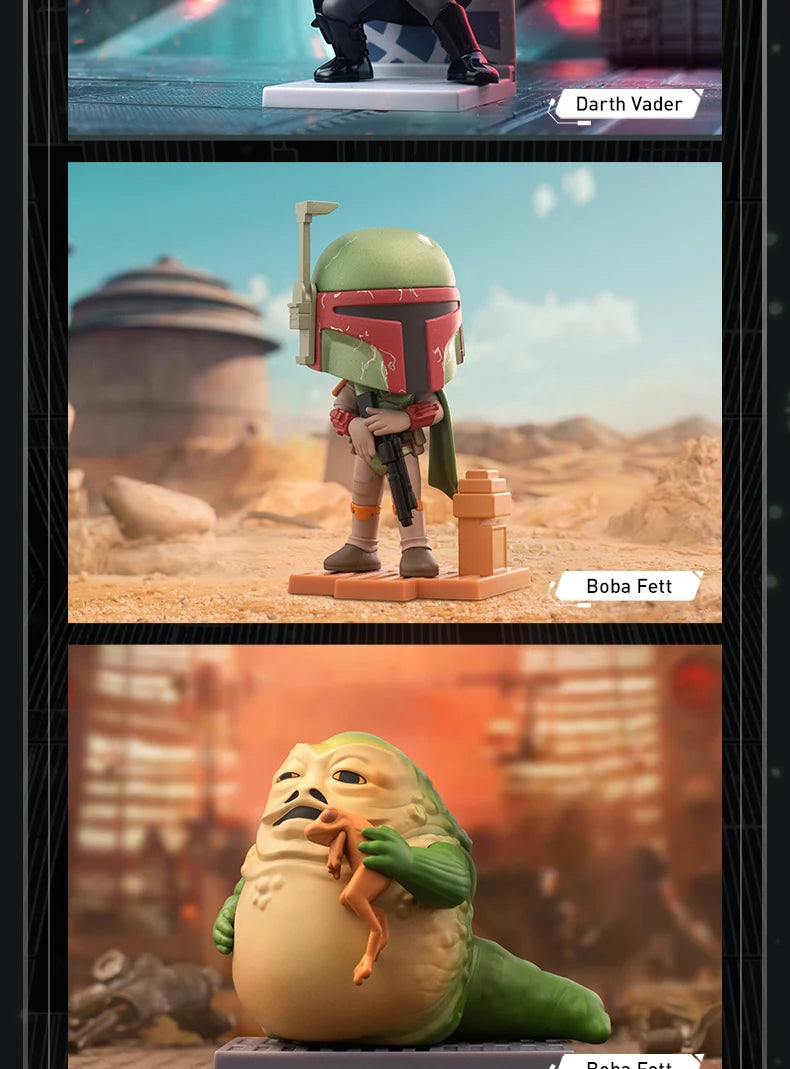 POP MART Star Wars série boîte aveugle devinez sac boîte mystère jouets poupée mignon Anime Figure ornements cadeau