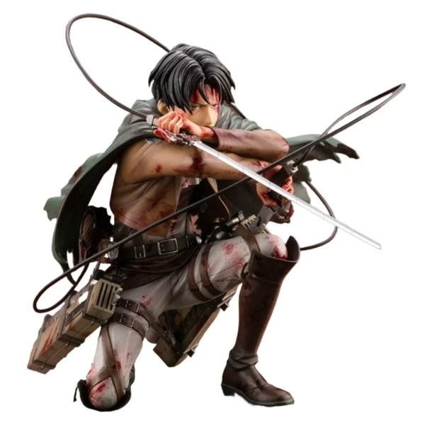 Kotobukiya – Attaque sur Titan Levi Ackerman Battle Damaged – Figurine 18 cm