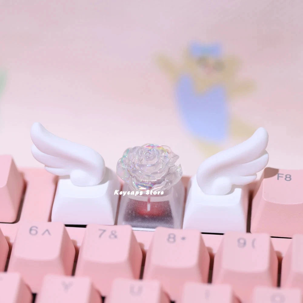 3D wing keycaps for mechanical keyboards