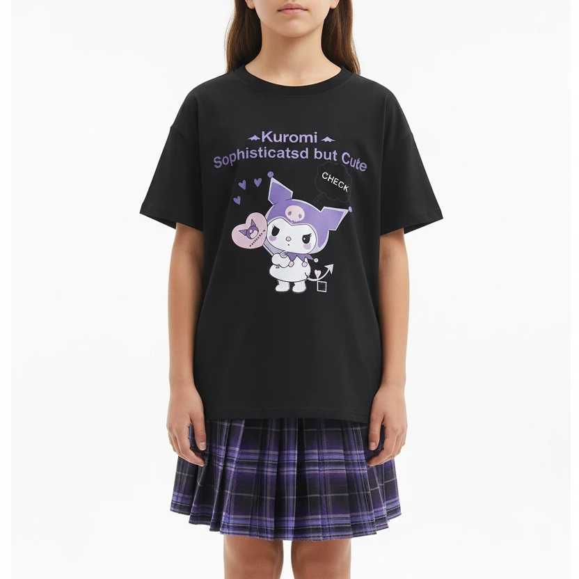 Kuromi – T-Shirt- und Rock-Set