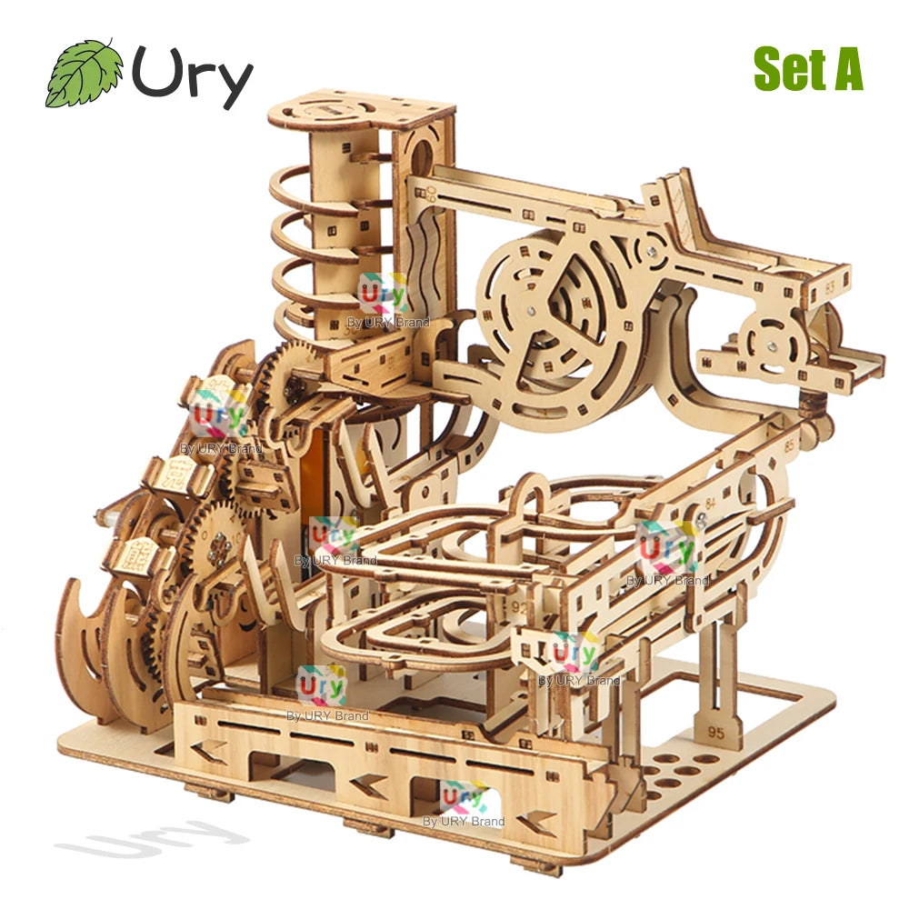 Ury Puzzle 3D En Bois Édition Limitée Piste Catapulte Électrique En Marbre Labyrinthe Scientifique by Mon Labubu