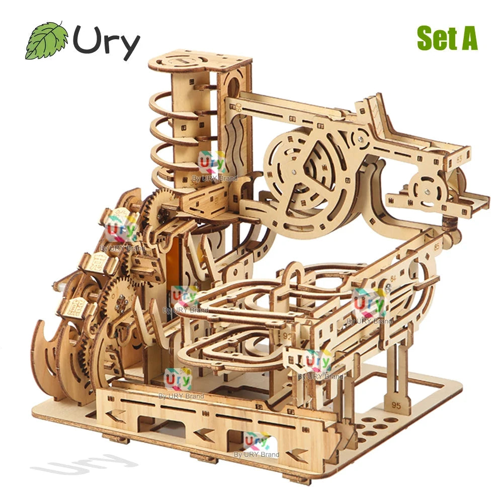 Ury Puzzle 3D En Bois Édition Limitée Piste Catapulte Électrique En Marbre Labyrinthe Scientifique by Mon Labubu
