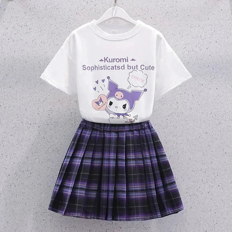 Kuromi – T-shirt and skirt set