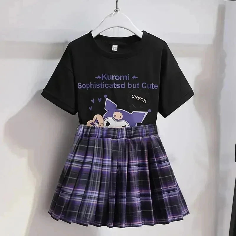 Kuromi – T-Shirt- und Rock-Set
