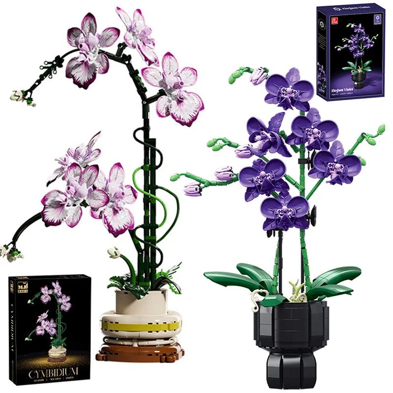 Mon Bubu Kawaii – Blocs de Construction Fleurs en Pot – Coffret Cadeau