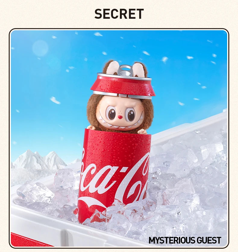 POP MART - Labubu Coca Cola Plüsch-Schlüsselanhänger Blindbox (Ihre Wahl oder zufällig)