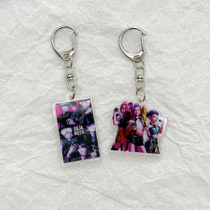 Porte-clés esthétique pour sac Kpop, chasseur de démons, tigre, fournitures de fête, Badge pour Fans, cadeaux de fête