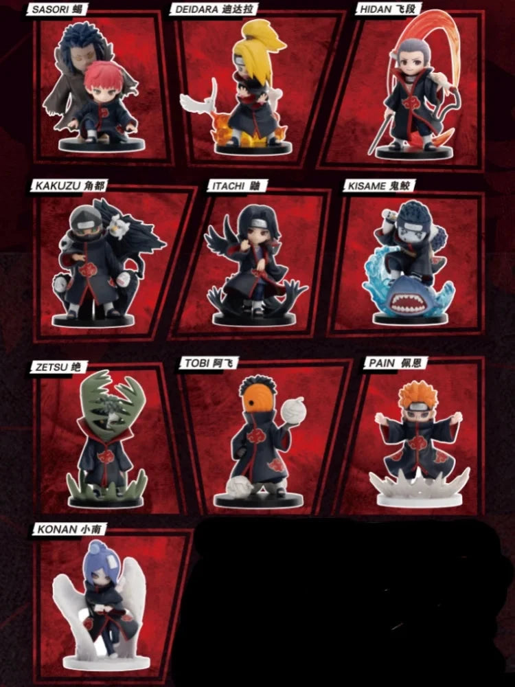 Pop Mart PVC-Figur Naruto Shippuden Akatsuki Arc Blindbox