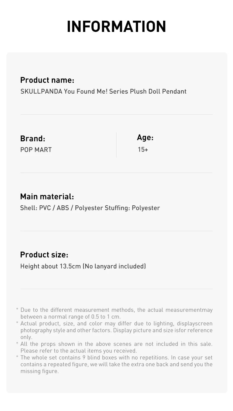 Pop Mart Coffret Double Skullpanda You Found Me Et Mirage Blind Box Duo Exclusif Edition Limitée by POP MART INTERNATIONAL GROUP LIMITED