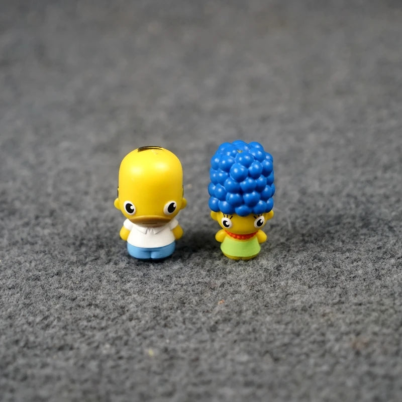 Simpsons Bart, Maggie, Lisa, Marge – Figuren und Dekoration für Geburtstagstorten, PVC-Anime-Figuren, Kinderspielzeug