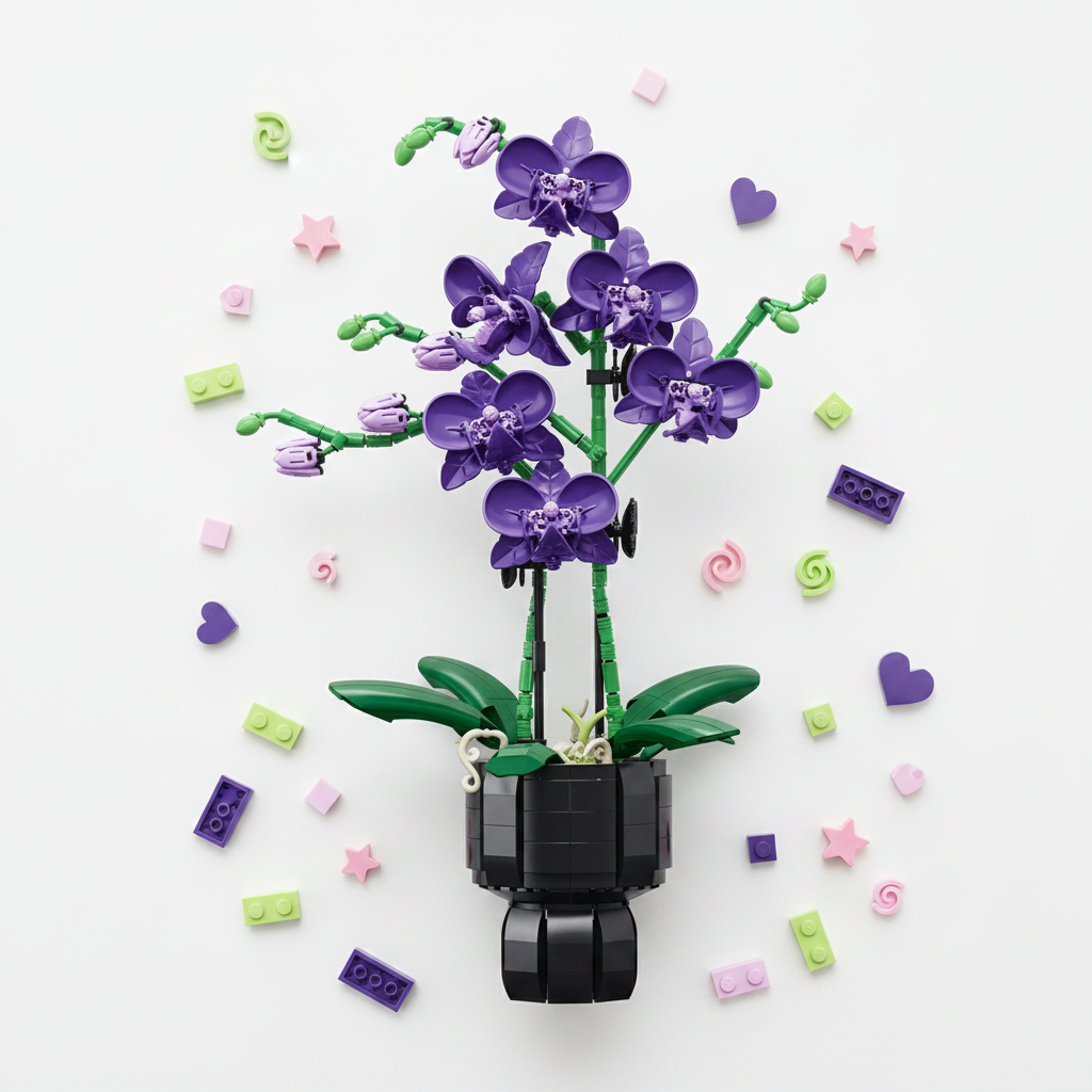 Mon Bubu Kawaii – Blocs de Construction Fleurs en Pot – Coffret Cadeau