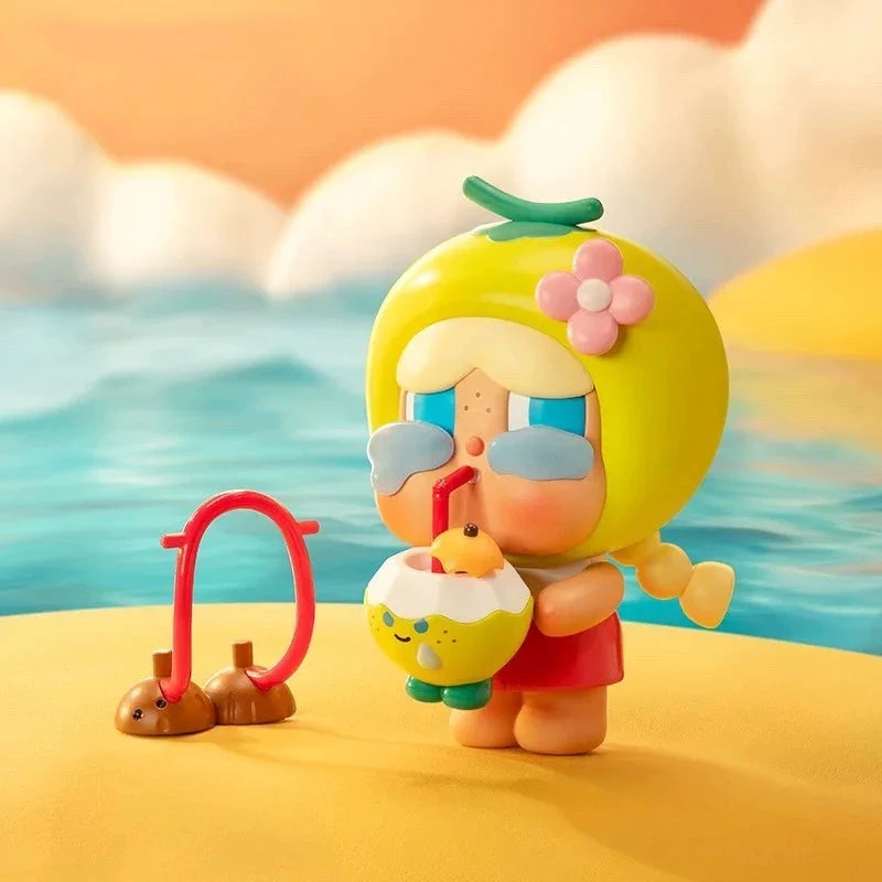 POP MART Crybaby Popbean Coconut King & Coconut Green Hanging Card