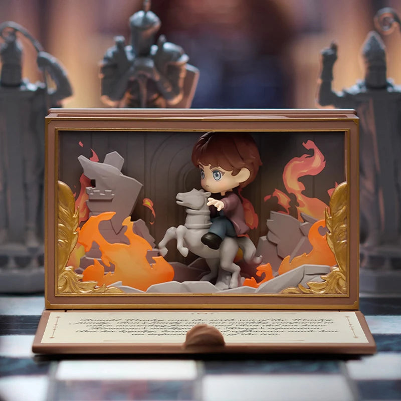 POPMART Harry Potter Poudlard série biographique boîte aveugle devinez sac jouets originaux poupée mignon Anime Figure ornements cadeau
