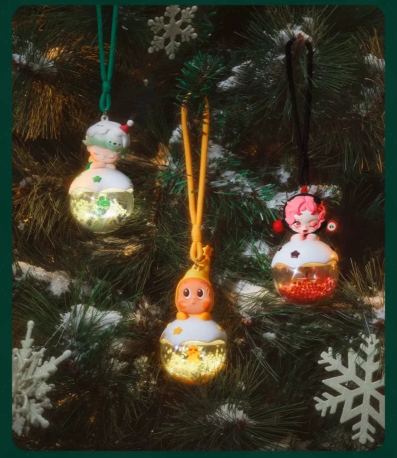 Pop Mart Apple Of My Eye Light-Up Christmas Decoration with Deep Red Ribbon