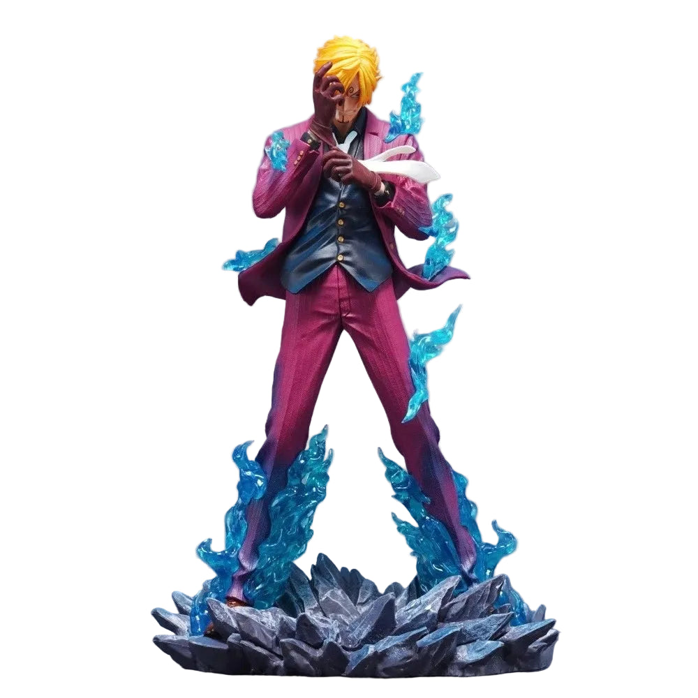 Figurine une pièce de dessin animé Sanji, 25cm/9,84 pouces, Statue en Pvc, ornement de bureau, Collection, modèle de jouets, cadeaux