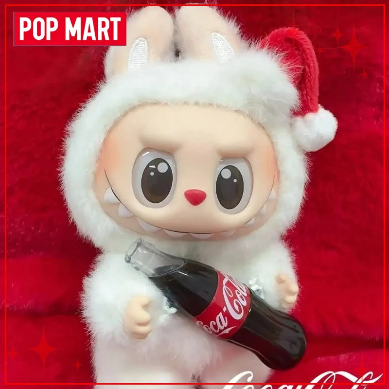 POP MART - Labubu Coca Cola Plüsch-Schlüsselanhänger Blindbox (Ihre Wahl oder zufällig)