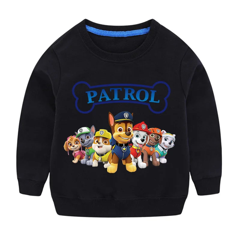 Niedlicher Paw Patrol Hoodie für Sport, Freizeit, mit Paw Patrol-Motiven, Patchwork-Design, Pullover, Herbst, Sportbekleidung, Geburtstagsgeschenk, 2024