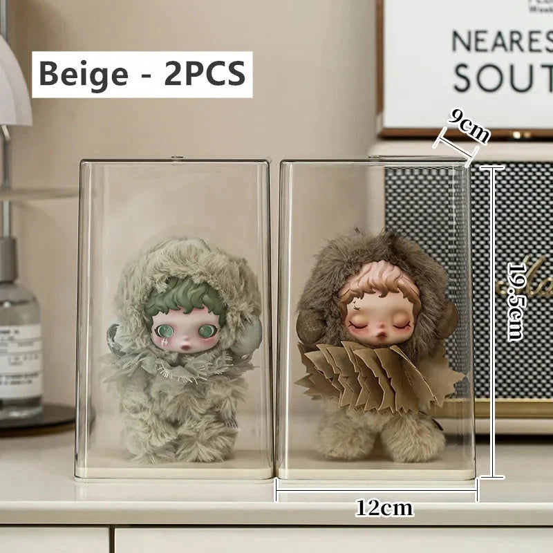 Staubdichte, transparente Acryl-Vitrine