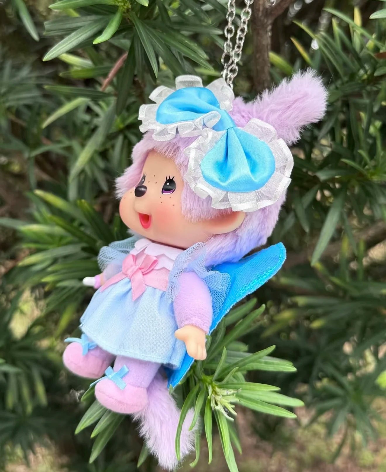 Porte-clés Monchhichi Secret Garden – Poupée Kawaii en Peluche