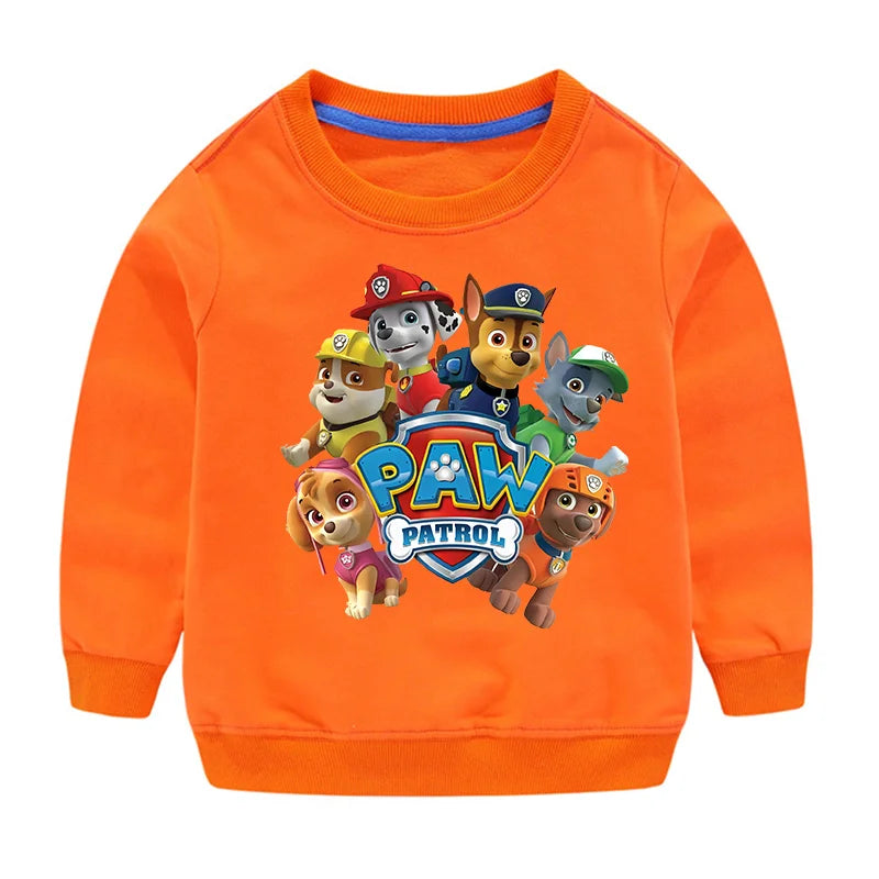 Niedlicher Paw Patrol Hoodie für Sport, Freizeit, mit Paw Patrol-Motiven, Patchwork-Design, Pullover, Herbst, Sportbekleidung, Geburtstagsgeschenk, 2024