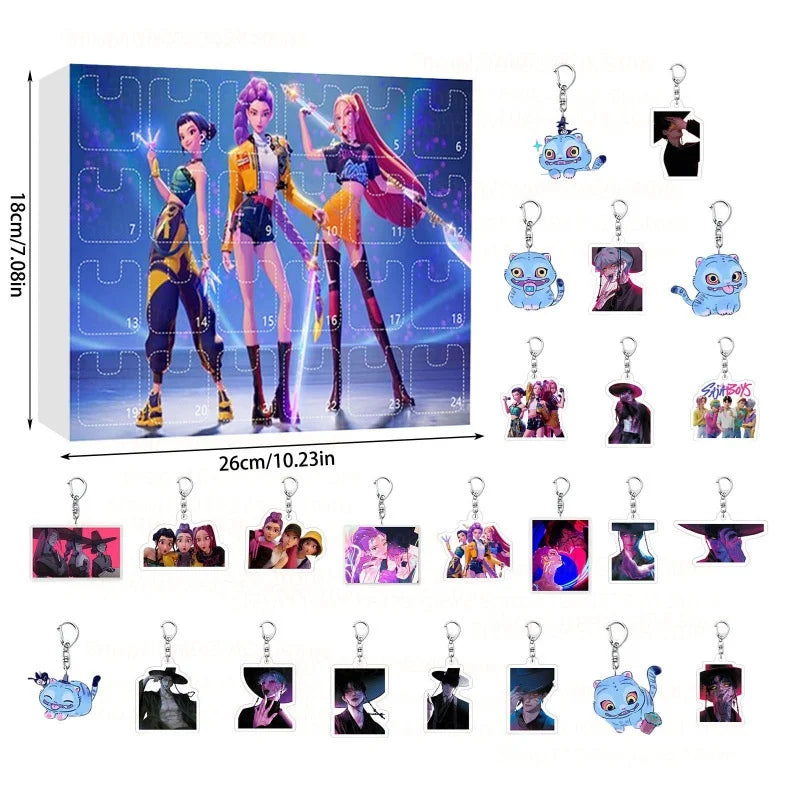 Demon Hunters Calendrier de l'Avent Acrylique Limitée by Mon Labubu