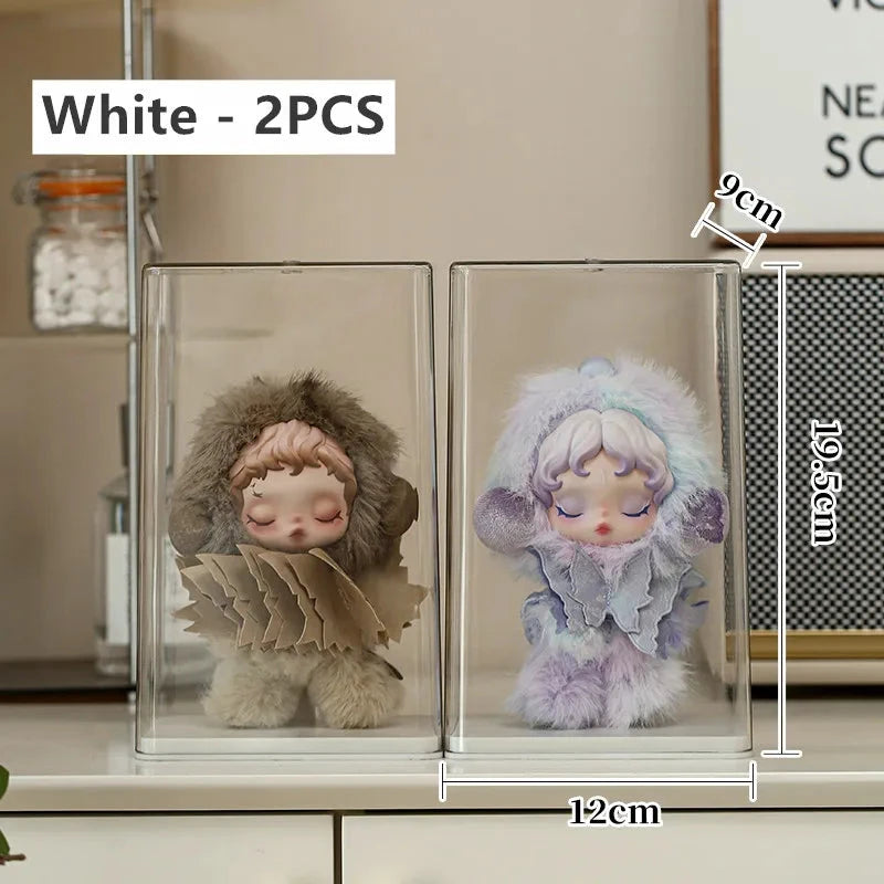 Staubdichte, transparente Acryl-Vitrine