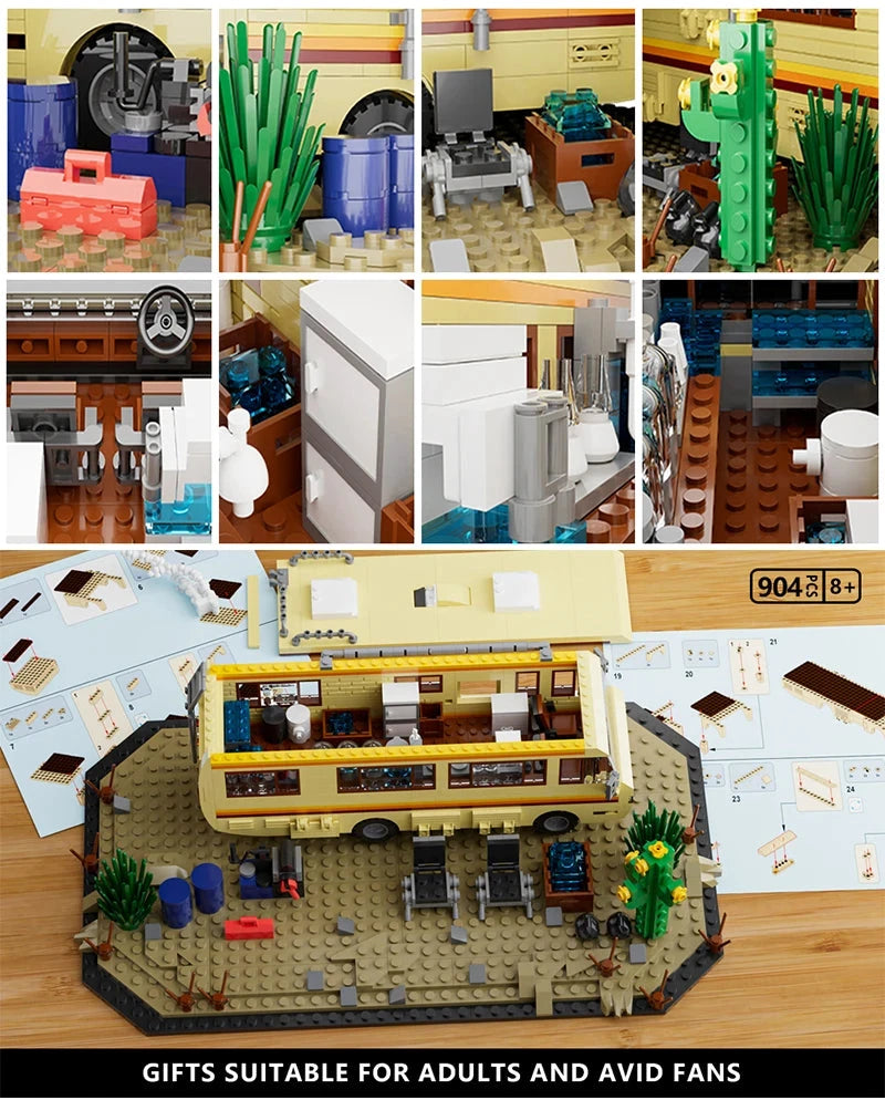 Briques De Construction Modèle Voiture Camping Car RV Technique Breaking Bad Édition Limitée by Mon Labubu