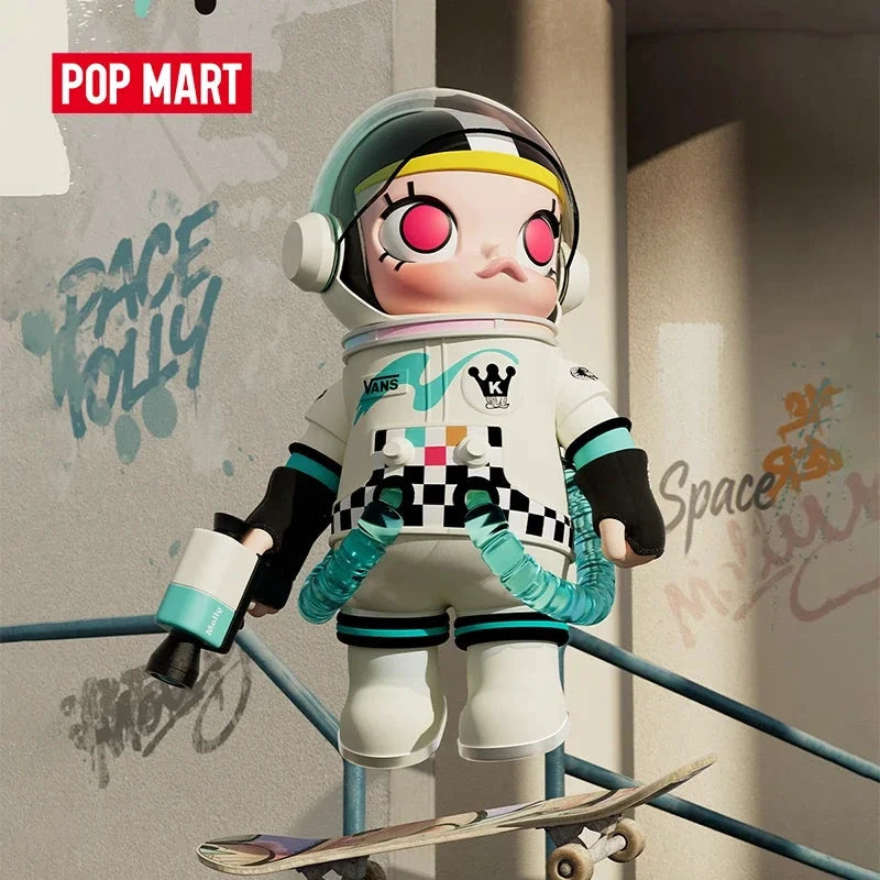POP MART MEGA SPACE MOLLY 400% VANS Serie Überraschungsbox Original Blind Box Guess Toys Beutel Ornament Figuren Heim- und Bürodekoration