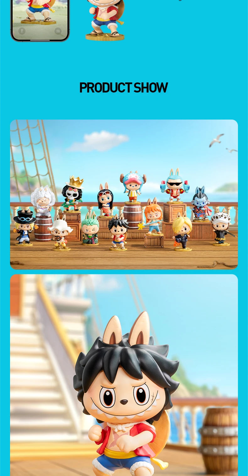 POP MART THE MONSTERS X One Piece Series Blind Box Toys Kawaii Anime Figure Surprise Mystery Box Dolls Girls Gift