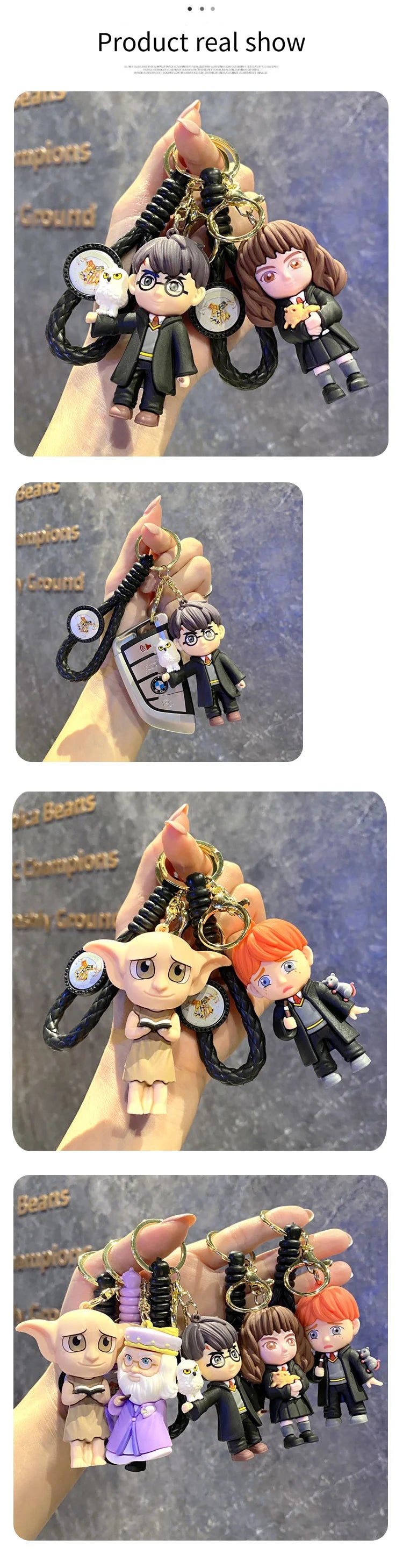 Harry Potter Porte Clés Poudlard Dessin Animé Suspendu