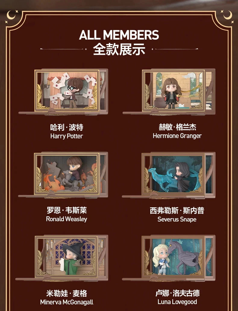 POPMART Harry Potter Hogwarts Biographical Series Blind Box Guess Bag Original Toys Cute Doll Anime Figure Ornaments Gift
