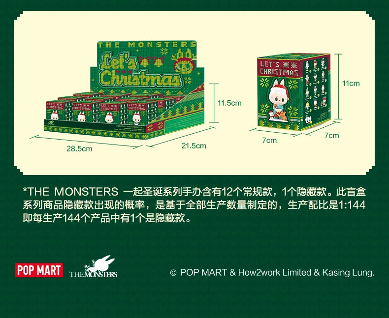 Pop Mart Labubu Lets Christmas Figurine Blind Box Édition Limitée Collection Noël by Mon Labubu