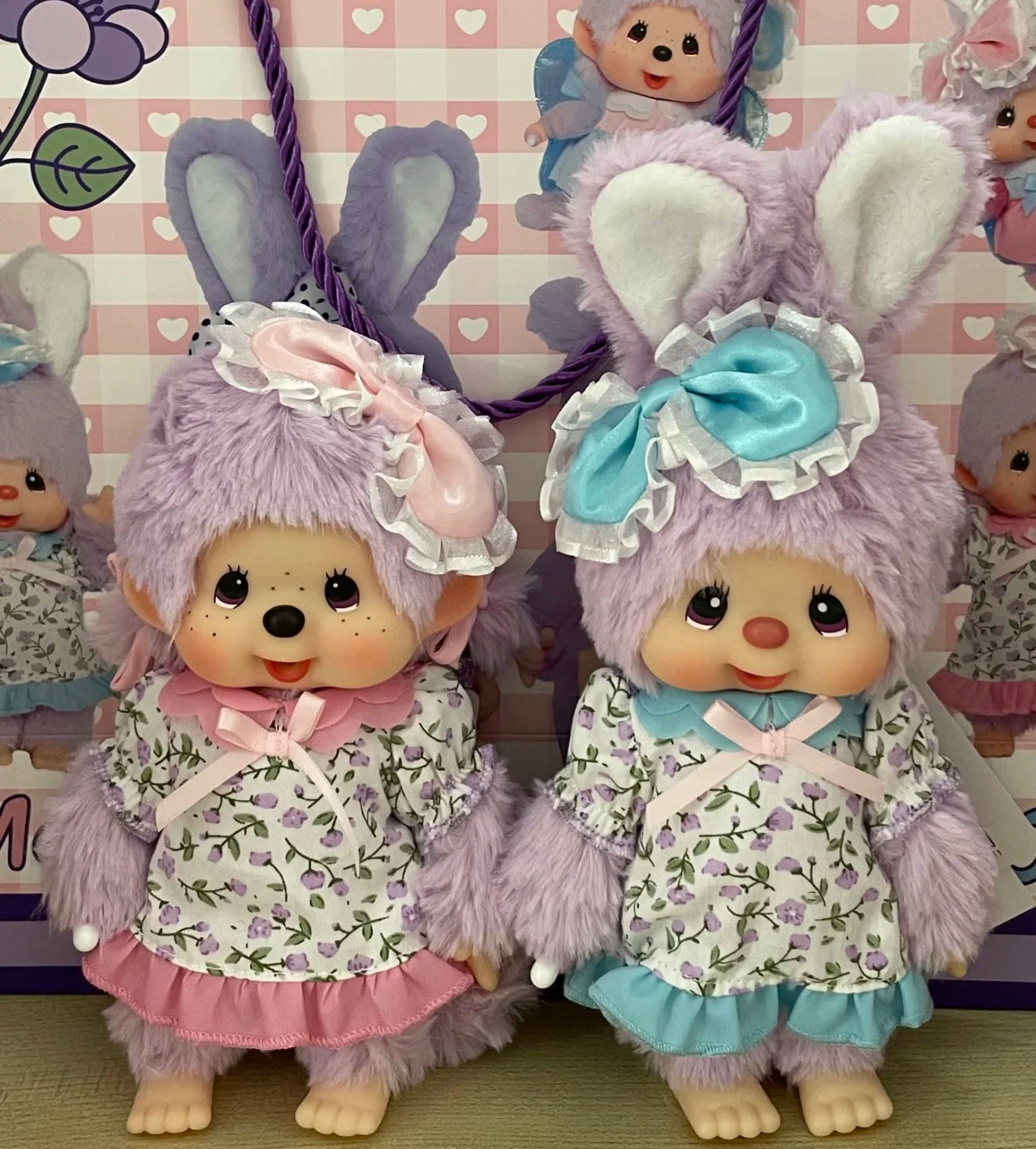 Porte-clés Monchhichi Secret Garden – Poupée Kawaii en Peluche