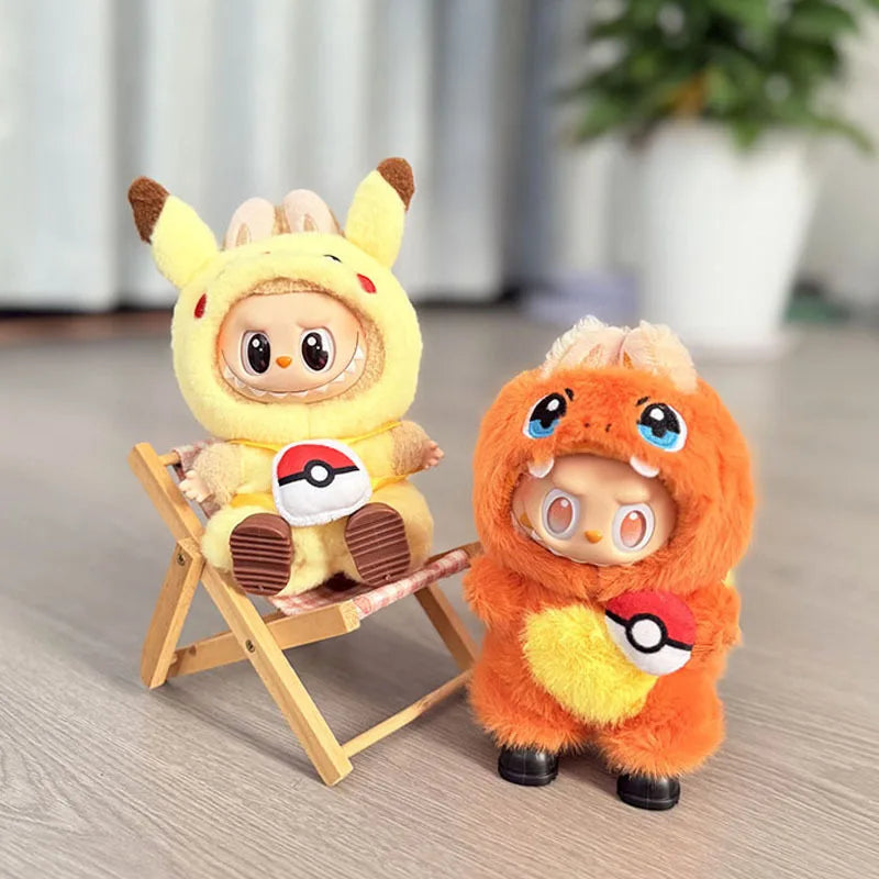 Labubu Ensemble Costume Quatre Styles Pikachu Échelle 1 sur 12