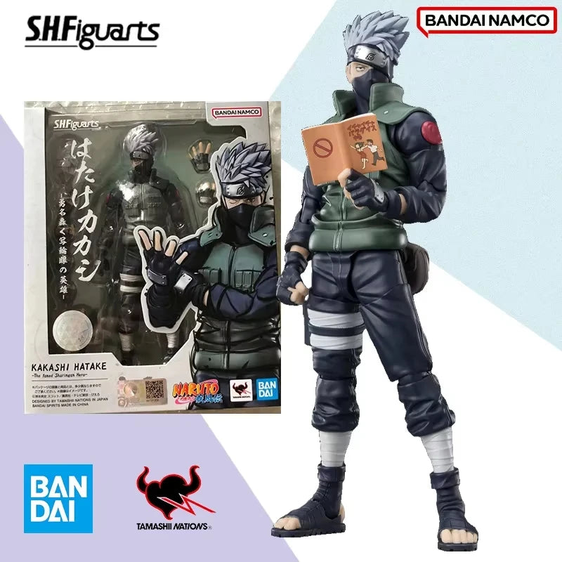 Banpresto Figurine Articulée Kakashi Hatake SHF Series Édition Officielle 16 cm Naruto by Bandai
