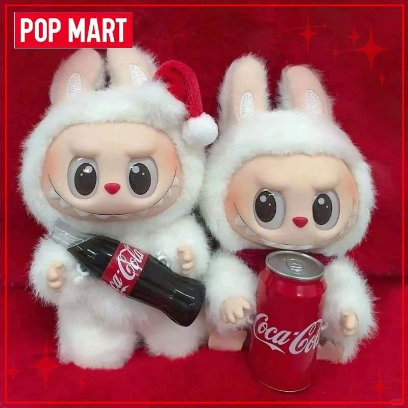 POP MART - Labubu Coca Cola Plüsch-Schlüsselanhänger Blindbox (Ihre Wahl oder zufällig)