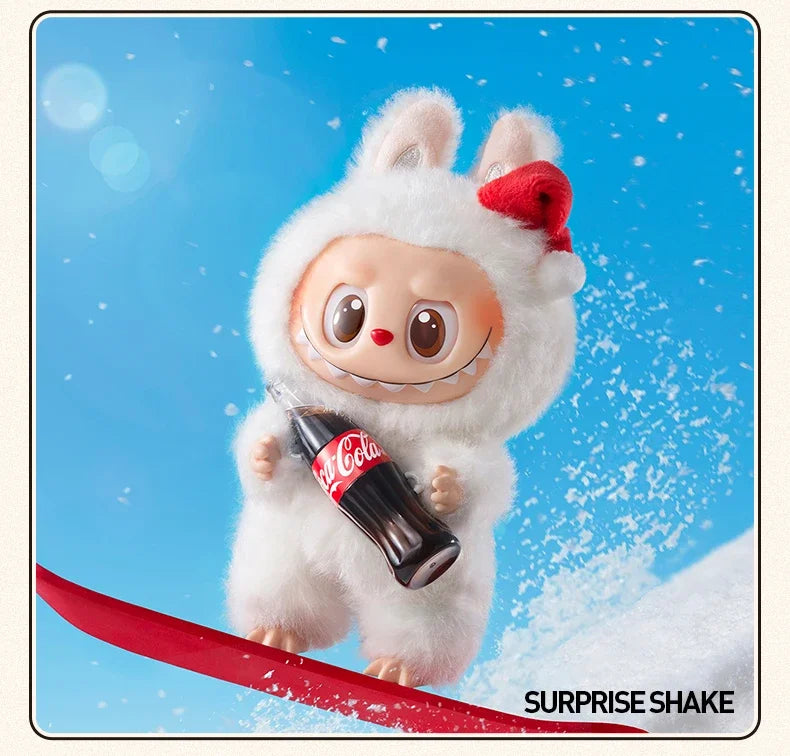 POP MART - Labubu Coca Cola Plüsch-Schlüsselanhänger Blindbox (Ihre Wahl oder zufällig)