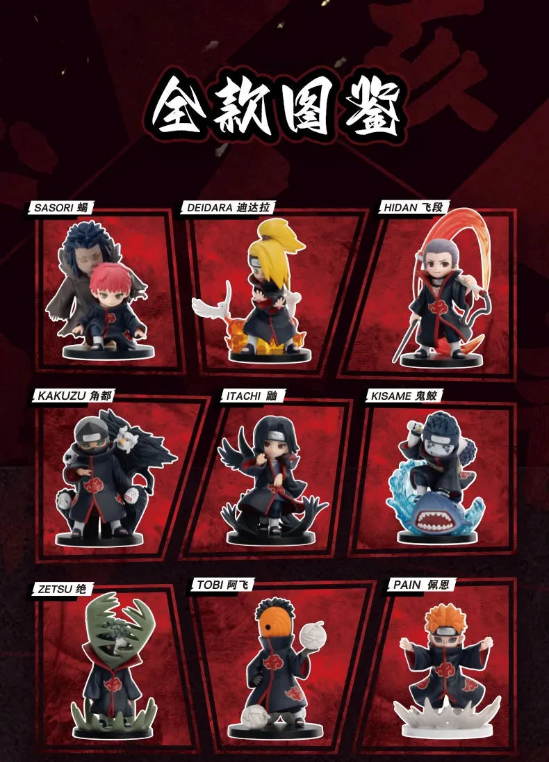 Pop Mart PVC-Figur Naruto Shippuden Akatsuki Arc Blindbox