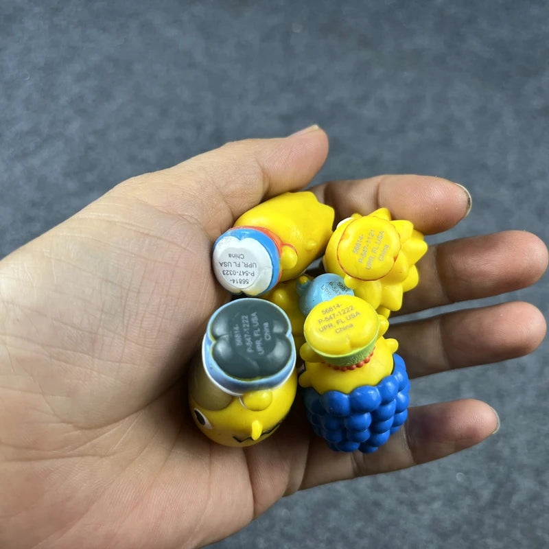 Simpsons Bart, Maggie, Lisa, Marge – Figuren und Dekoration für Geburtstagstorten, PVC-Anime-Figuren, Kinderspielzeug