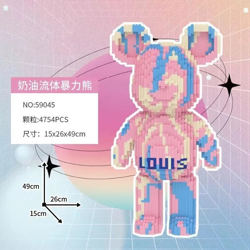 Bearbrick Teddy Géant En Briques Design Édition Limité by Mon Labubu
